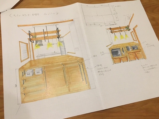 京都サイン　キッチン収納　リノベーション中.jpg