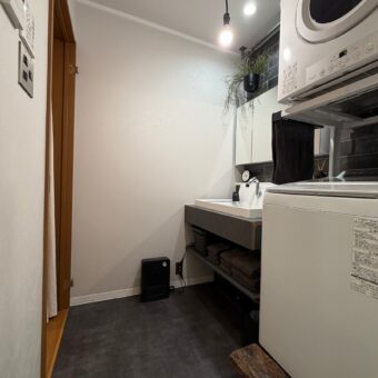 洗面所リノベーション京都，洗面リフォーム京都，カスタムバニティ，リクシル洗面カスタムバニティ京都，株式会社サイン，タカラスタンダード京都，グランスパ浴室リフォーム京都